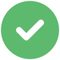 green checkmark